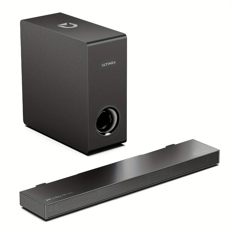 Soundbar – Home Theater Speaker – Multimedia Speaker – Audio Bar – Surround Sound Systeem – Dolby Atmos – Bass Boost – Ultra-Slim Design – HDMI eARC – Zwart