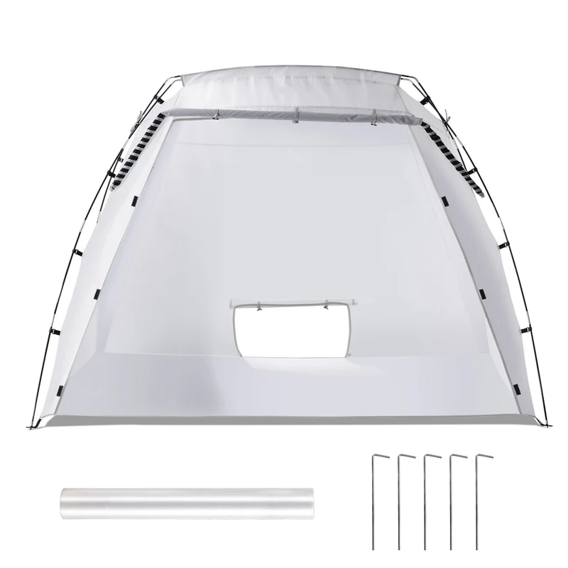 Spuitverftent – Verftent – Spuitcabine – Spray Tent – Schildertent – Grote Afmetingen 2,3x1,6x1,6 m – Ingebouwde Waterafstotende Vloer & Ventilatiegaas
