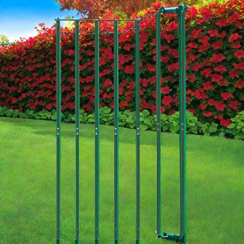 Kettinkomafrastering – Tuinafsluiting – Erfafscheiding – Beveiligingshek – Metaalomheining – Groen – 1,6x10 Meter – Weerbestendig Staal