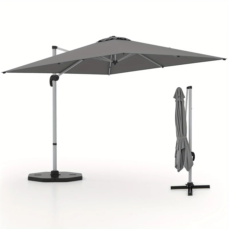 Zweefparasol – Hangparasol – Tuinparasol – Terrasparasol – Kantelbare Parasol – 3m Groot – 360° Draaibaar – Aluminium Frame – Scheurbestendig Polyester