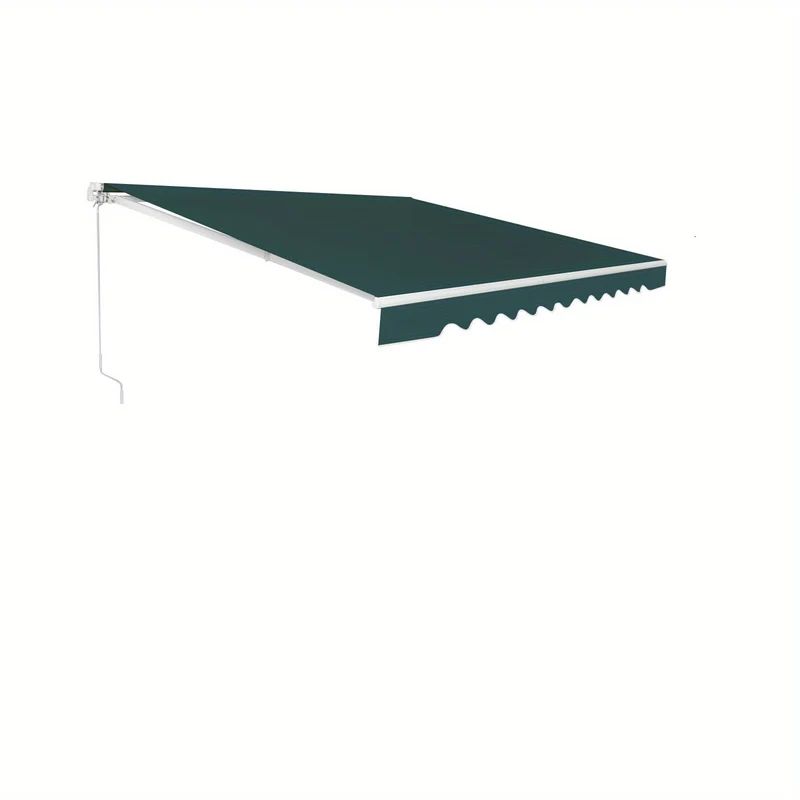Markies – Zonwering – Uitvalscherm – Luifel – Balkonzonwering – Handmatig Bediening – Aluminium Frame – 360x300 cm – Verstelbare Hoek