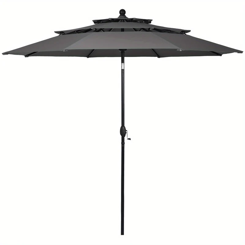 Patio Parasol – Tuinparasol – Marktparasol – Buitenparasol – Zwembadparasol – 3,05 Meter Diameter – Aluminium Frame Met Kantelfunctie
