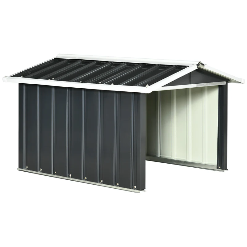 Robotmaaier Garage – Robotmaaier Schuur – Tuinberging – Opbergbox – Grasmaaier Bescherming – Met Schuifdeuren – Stalen Frame – Weerbestendig Antraciet