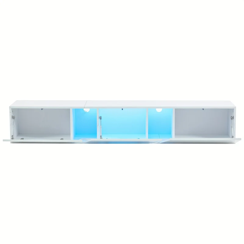 Tv-meubel – Tv-kast – Media-meubel – Entertainmentmeubel – TV-dressoir – Modern Minimalistisch Design – Ruimtebesparend Met 3 Deuren – Eenvoudige Montage – Licht Kleur Variant