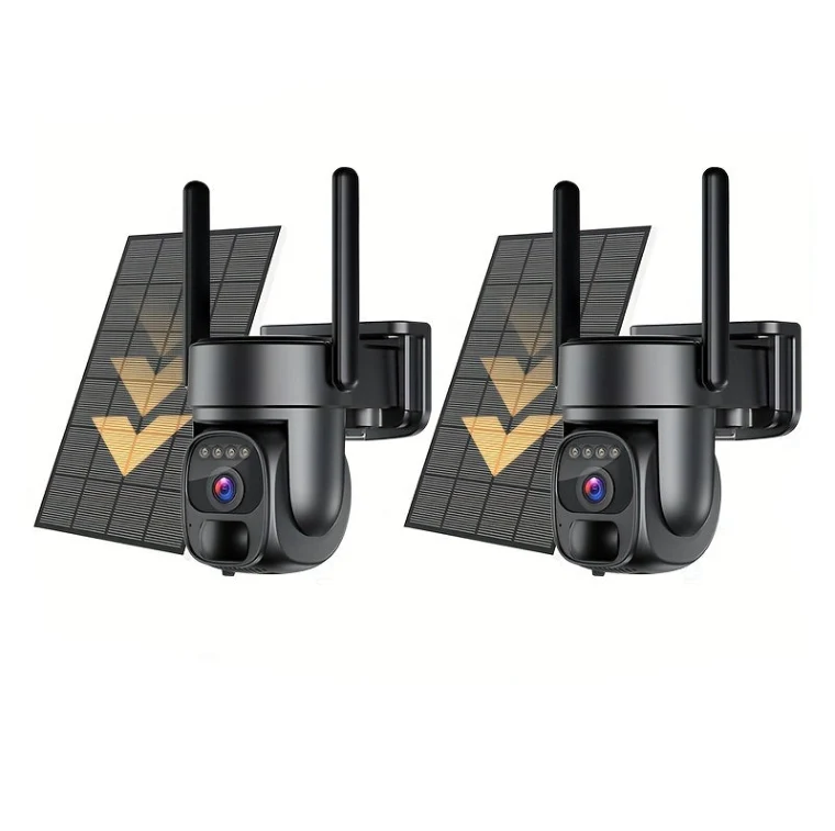 Beveiligingscamera – Camerabewaking – Buitencamera – IP-camera – Bewakingscamera – 2K HD Resolutie – Zonnepaneel Met Draadloze Oplaadfunctie