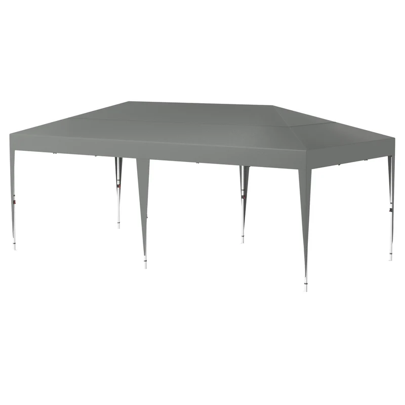 Partytent – Tuinpaviljoen – Feesttent – Paviljoen – Tent – Opvouwbaar – Waterdicht – 6x6 Meter – Gepoedercoat Stalen Frame