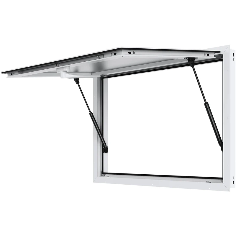 Foodtruck Luifel – Serveerruimte – Verkoopraam – Mobiele Verkoopwagen – Schuifraam – Aluminium Frame – 36x24 Inch – Hydraulisch Openend Met Slot