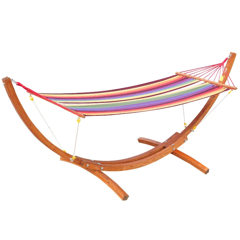 Hangmat Kader – Tuinhangmat – Houten Frame Hangmat – Relaxstoel – Schommelstoel – Stevig Houten Frame – Max. 120 Kg Belastbaar