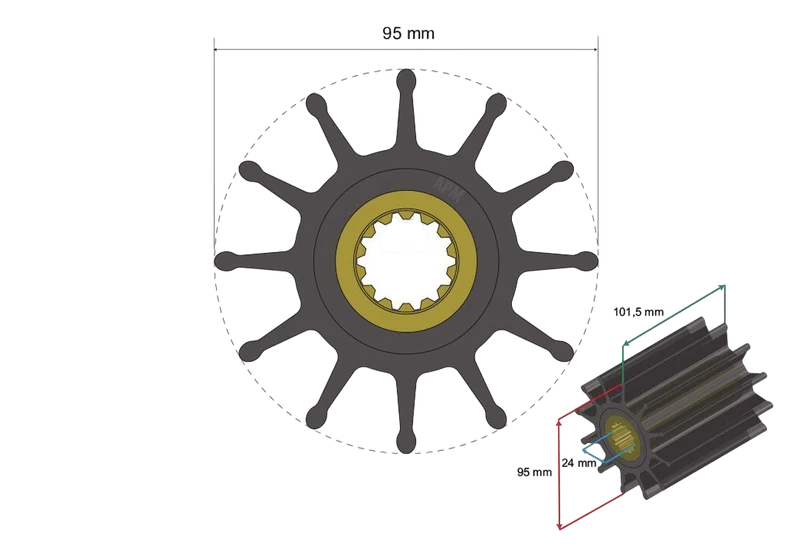 Albinus Premium Impeller nr. 06-02-033