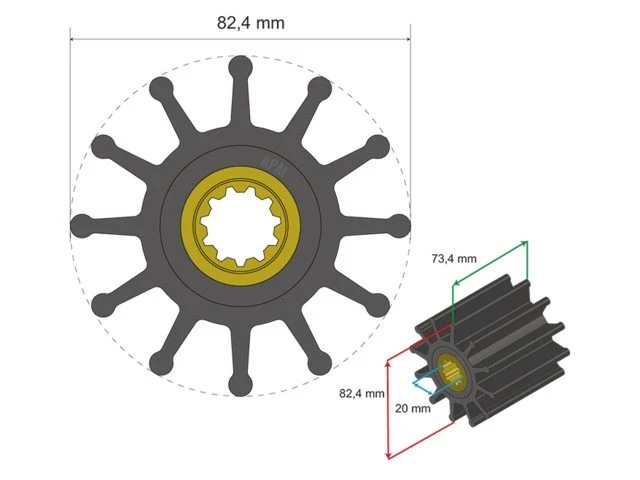 Albinus Premium Impeller nr. 06-02-026
