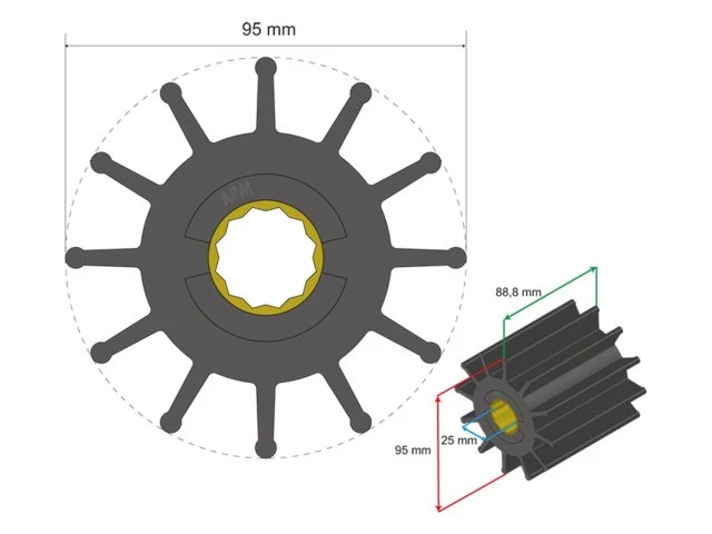 Albinus Premium Impeller nr. 06-02-031