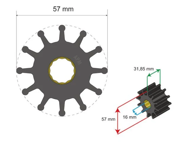 Albinus Premium Impeller kit nr. 06-01-037