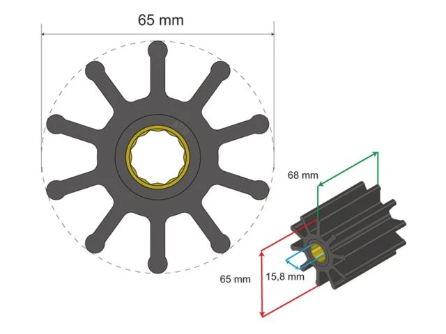 Albinus Premium Impeller nr. 06-02-022