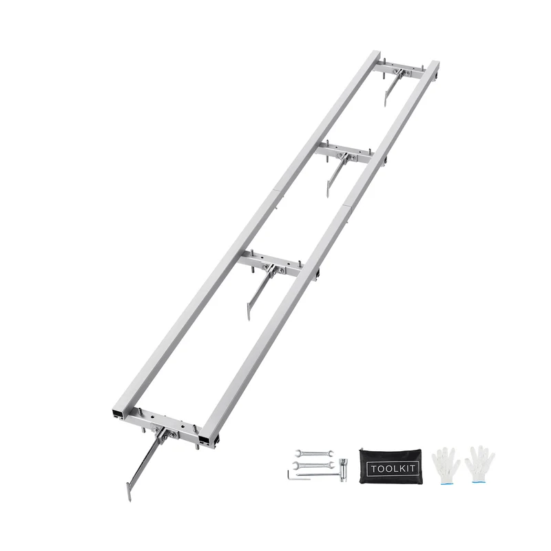 Zaaggeleider Kettingzaag – Zaagrail – Zaagslede – Kettingzaaggeleider – Zaagmal – 9 Voet Lengte – Lichtgewicht Aluminium & Ijzer