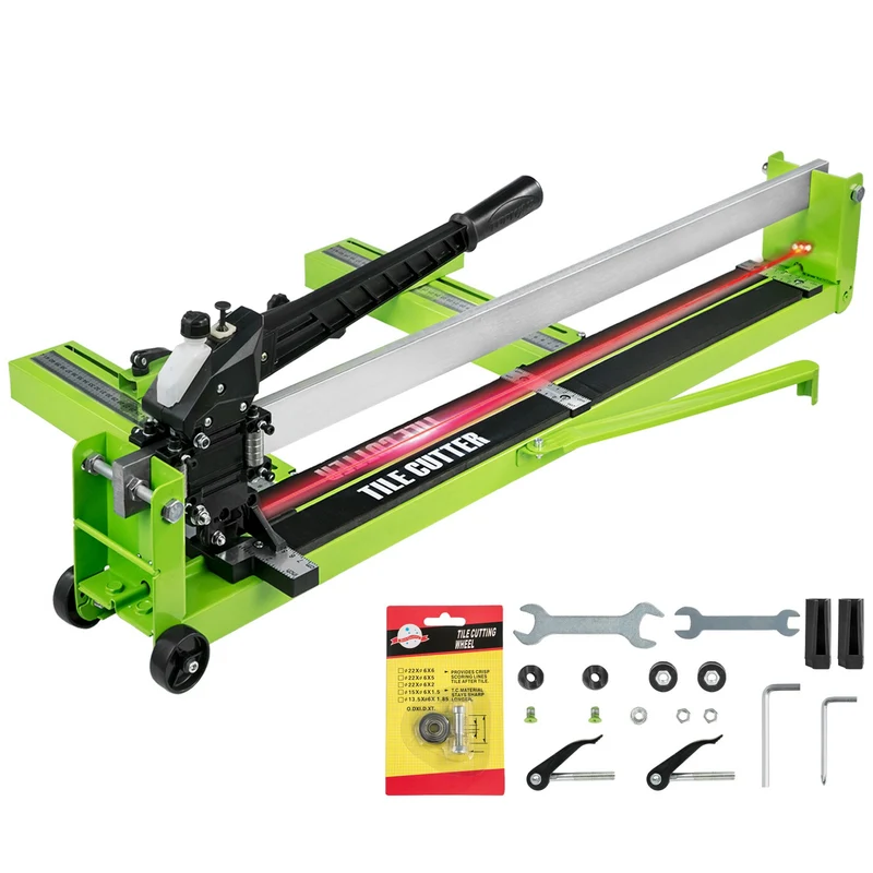 Tegelknipper – Tegelsnijder – Steenknipper – Klinkerknipper – Keramieksnijder – Hardmetalen Snijwiel – Lasergeleider Voor Nauwkeurige Sneden