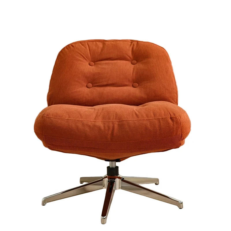 Draaifauteuil – Fauteuil – Loungestoel – Relaxstoel – Zithoekstoel – Hout – Handmatig Draaibaar – Compact En Duurzaam