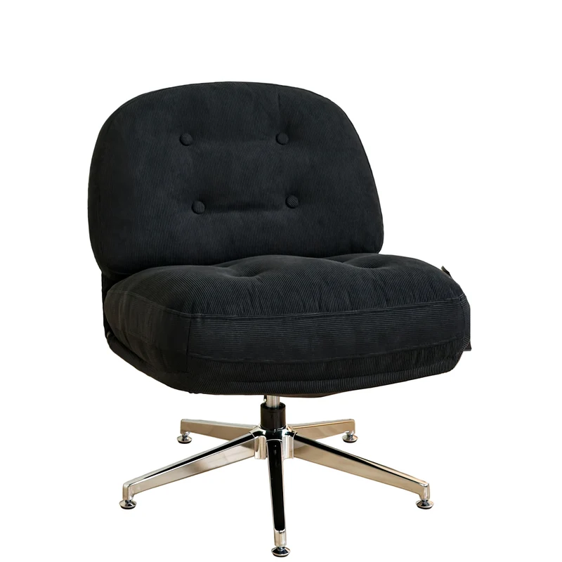 Draaifauteuil – Fauteuil – Lounge Stoel – Relaxstoel – Zithoek Stoel – Hardhouten Constructie – Draaibaar Zonder Elektriciteit – Compact & Makkelijk Schoon Te Maken