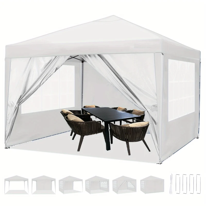 Paviljoen – Partytent – Pergola – Tuintent – Prieel – Waterdicht – 3x3 meter – UV50+ Bescherming – Verstelbare Hoogte