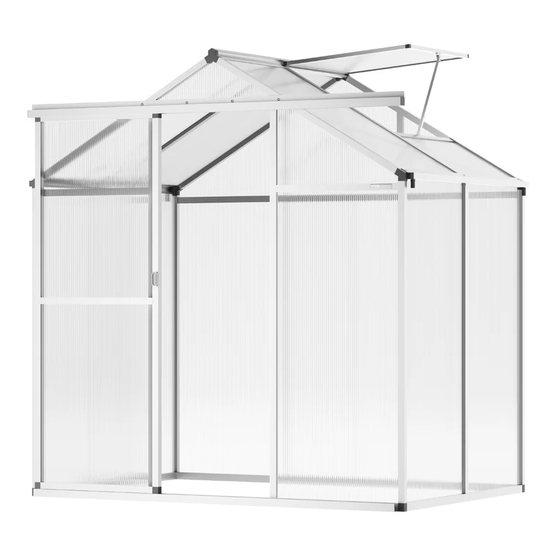 Kas – Kweekkas – Tuinkas – Plantenkas – Serre – Polycarbonaat – Aluminium Frame – Compact 183x121x195 cm