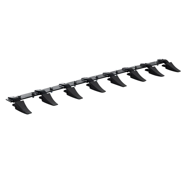 Baknagelbar – Bakrand Bar – Graafbak Tanden – Graafmachine Accessoire – 66 Inch – 8 Tanden – Slijtvast Legeringstaal – Eenvoudige Bevestiging met Klinknagels