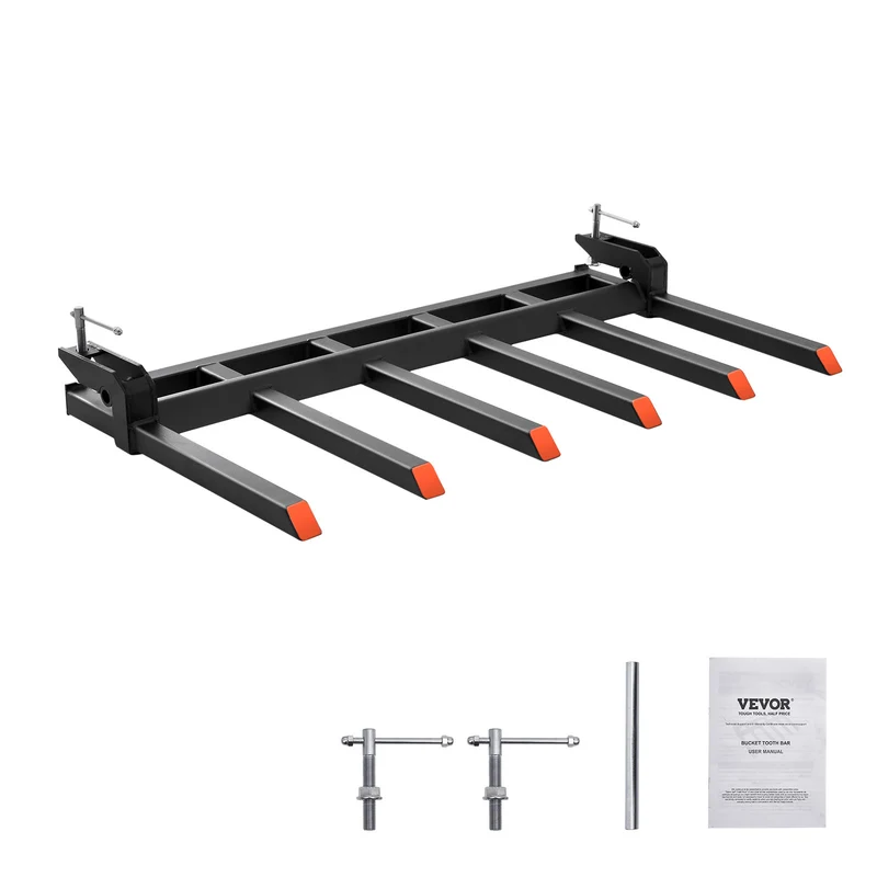 Debris Forks – Vorken – Palletvorken – Laadbak Vorken – Houtvorken – 60 Inch Breed – 2070 Kg Draagkracht – Anti-Roest Staal