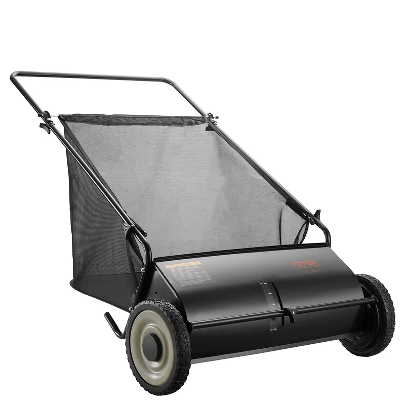 Bladveger – Tuinveger – Bladzuiger – Bladreiniger – Veegwagen – 66 cm Veegbreedte – Grote Opvangzak 190 L