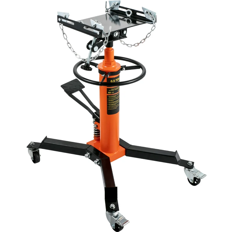 Transmissiekrik – Hydraulische Krik – Telescopische Krik – Autohefbrug – Garagekrik – 500 kg Draagkracht – Hefhoogte 85-170 cm – Oranje