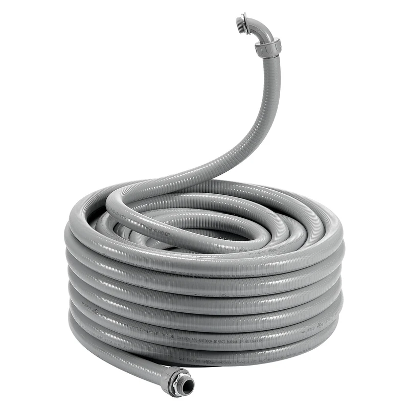 PVC-buis Elektrisch – Elektrische leiding – Flexibele Pijp – Beschermbuis – Waterdichte Buis – 1 inch 25,4 mm – IP65 Water- en Stofdicht – Compleet met Connectoren
