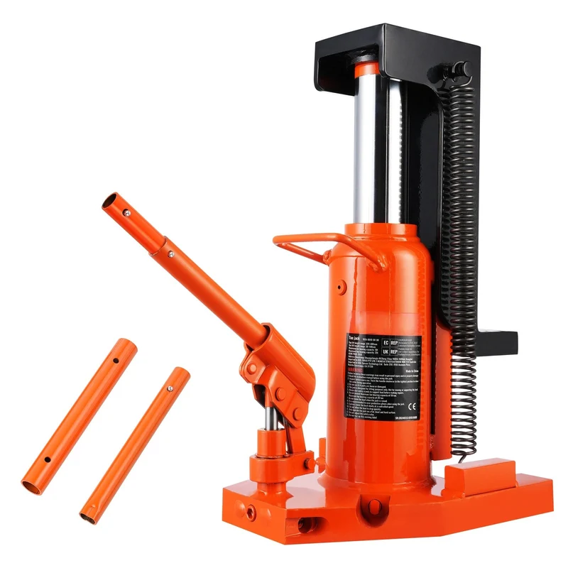 Hydraulische Krik – Autokrik – Machinekrik – Voetkrik – Hefklem – 10 Ton Hefkracht Boven – 5 Ton Hefkracht Voet – Verstelbare Hefhoogte – Veiligheidsklep