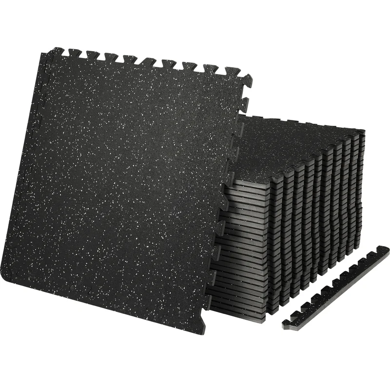 Vloermatten – Fitnessmatten – Puzzelmatten – Gymvloer – Trainingsmatten – 25-delige set – 1,27 cm dik – Antislip en Schokabsorberend