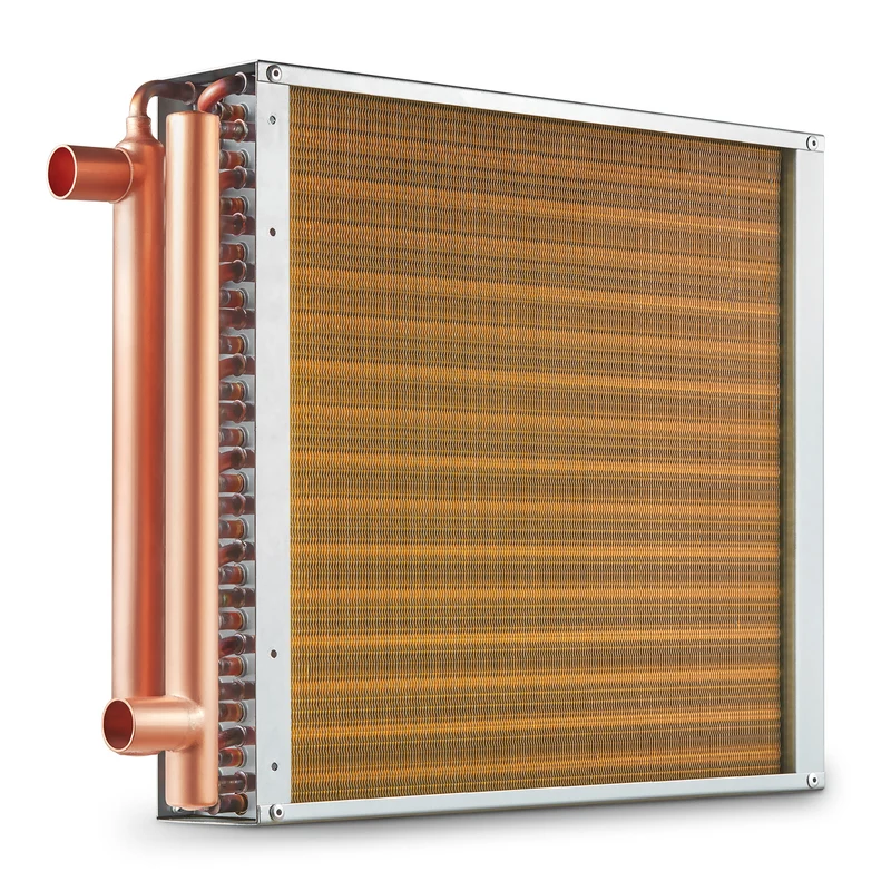 Warmtewisselaar – Warmteoverdrager – Warmtewisselaar Voor Zwembad – Koelwisselaar – Thermische Wisselaar – 16” x 16” Grootte – 3 Rijen 3/8” Koperen Buizen