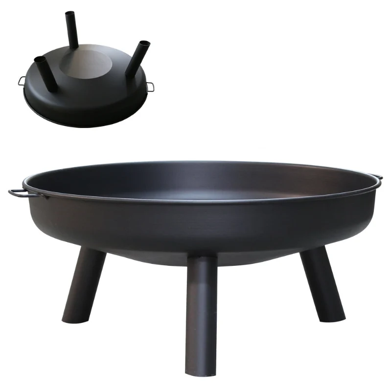 Vuurschaal – Vuurkorf – Tuinhaard – Sfeerhaard – Terrasverwarmer – 82,5 cm Diameter – Roestbestendig Met Afneembare Poten
