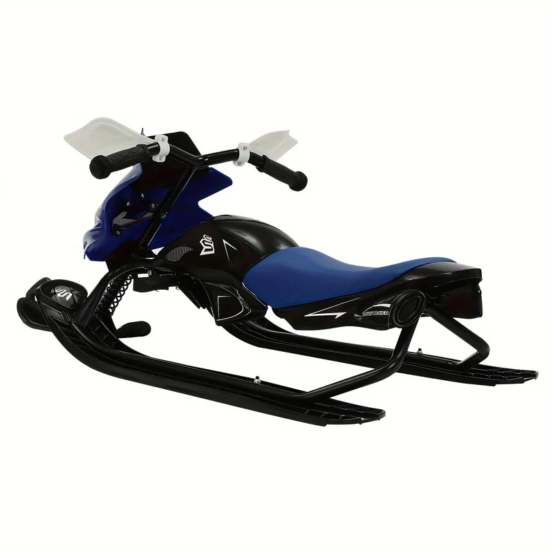 Bobslee – Slee – Sneeuwslee – Kinderslee – Stuurbare Slee – Afmetingen 124 x 51 x 21 cm – Voetnoodremmen en Verstelbaar Kussen