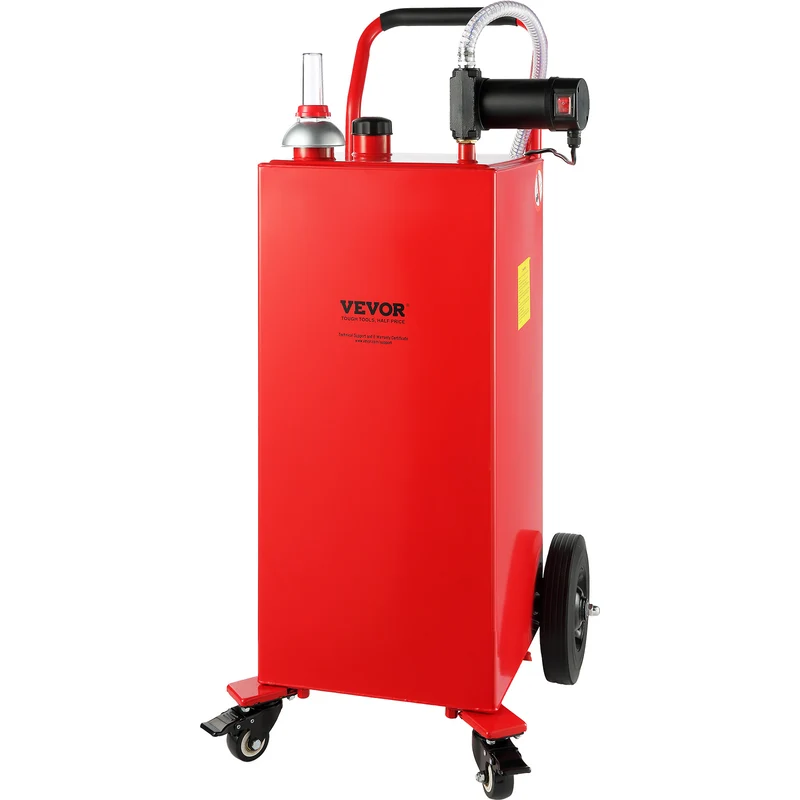 Draagbare Brandstoftank – Mobiele Dieseltank – Benzinetank – Brandstofcontainer – Diesel Caddy – 30 Gallon Inhoud – 180W Elektrische Pomp