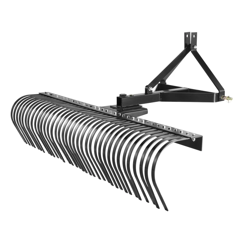Verticuteermachine – Verticuteerhark – Grasmaaier Accessoire – Grasbeluchter – Tractor Hark – 36 Stalen Tanden – 72 Inch Werkbreedte