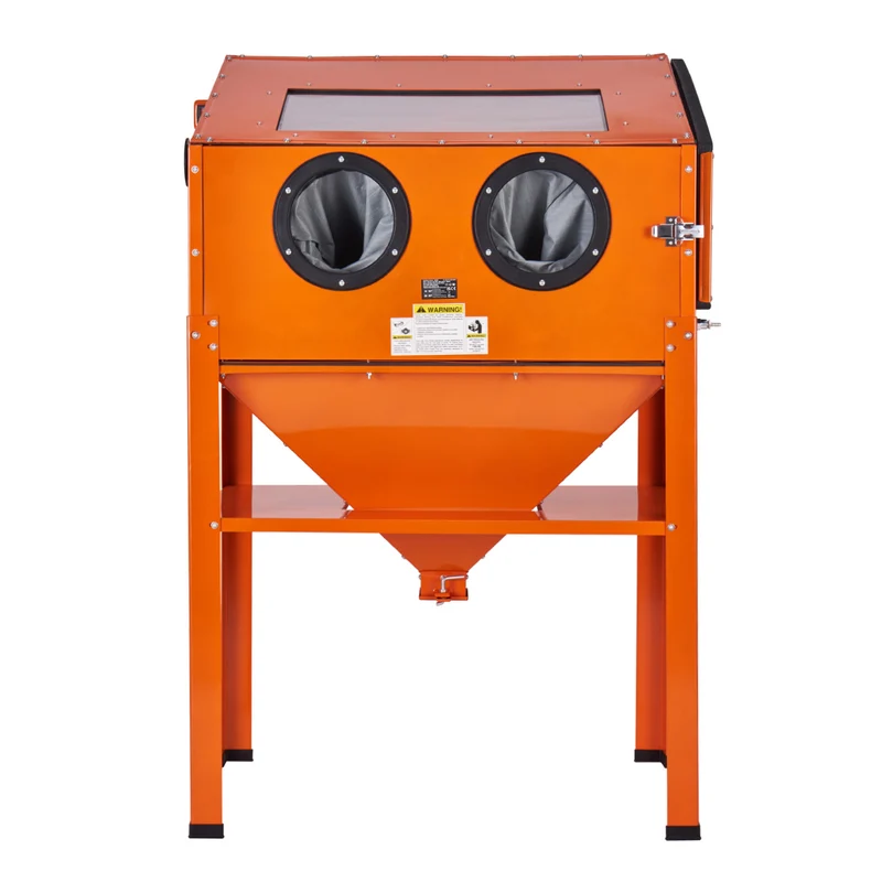 Zandstraalkast – Straalkast – Zandstraalinstallatie – Stralen Cabinet – 60 Gallon Capaciteit – Duurzaam Koudgewalst Staal – LED Verlichting & 4 Keramische Nozzles