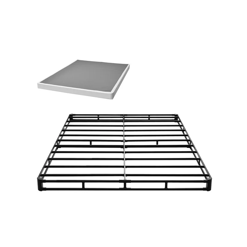 Boxspring Bedbodem – Boxspring Onderstel – Bedframe – Matras Ondersteuning – Queen Size – Staal Frame – Antislip Stoffen Hoes – 200x151x10 cm – Draagvermogen 1600 kg