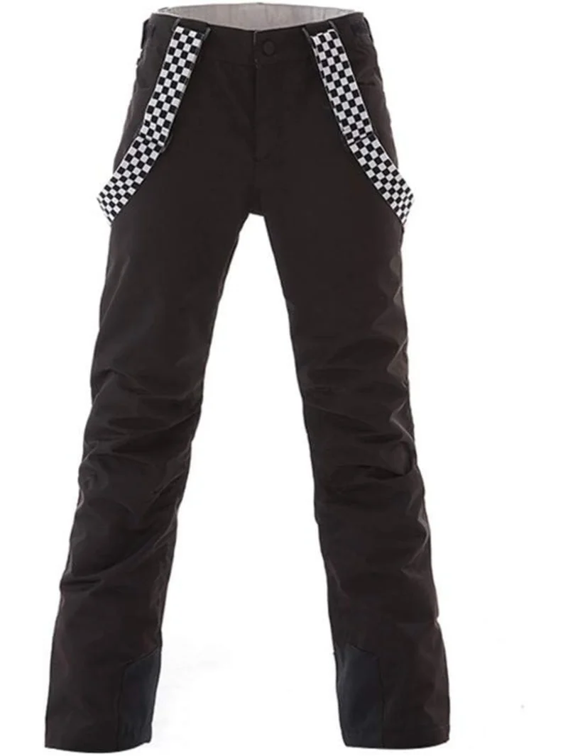 Winter Ski Broek Dames – Snow Pants – Snowboard Broek – Ski Legging – Winter Outdoor Broek – Winddicht – Warm – Verstelbare Afneembare Bretels – Zwart – 100% Polyester