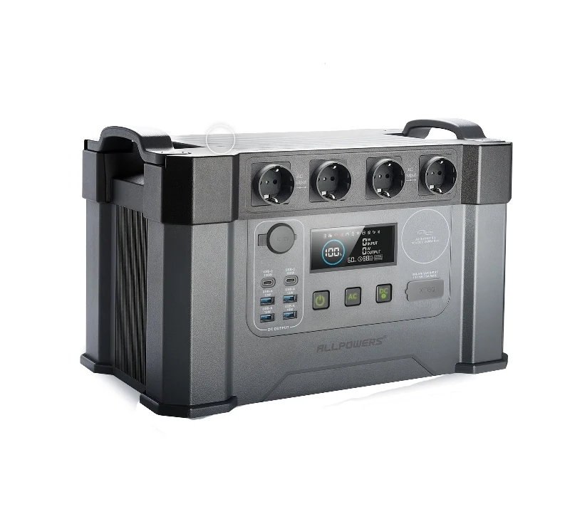 Draagbare Powerstation – Mobiele Energiecentrale – Noodstroomvoorziening – Camping Accu – 1451Wh Capaciteit – 2400W Continu Vermogen – Snelladen & MPPT Zonne-energie