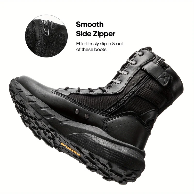 Tactische Boots – Outdoor Schoenen – Wandelschoenen – Werklaarzen – Militair Boots – Lichtgewicht & Ademend – Antislip Zool – Zwart Maat 13
