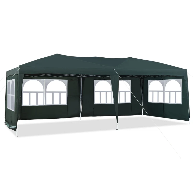 Partytent – Tuinpaviljoen – Feesttent – Tuintent – Overkapping – 3x6 Meter – Waterdicht Met UV-Bescherming – Stalen Frame Met Draagtas