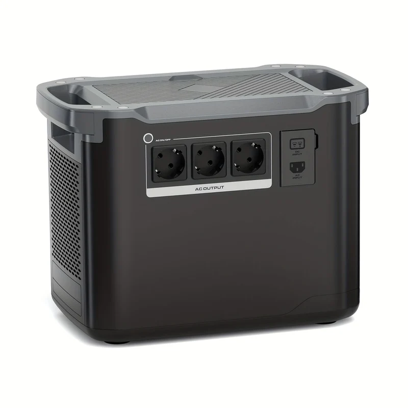 Draagbare Power Station – Mobiele Generator – Noodstroomvoorziening – Zonne-energie Generator – Camping Accu – 2000W Continu Vermogen – 1997Wh LiFePO4 Batterij – Snelladen 1,5 uur – LED Zaklamp