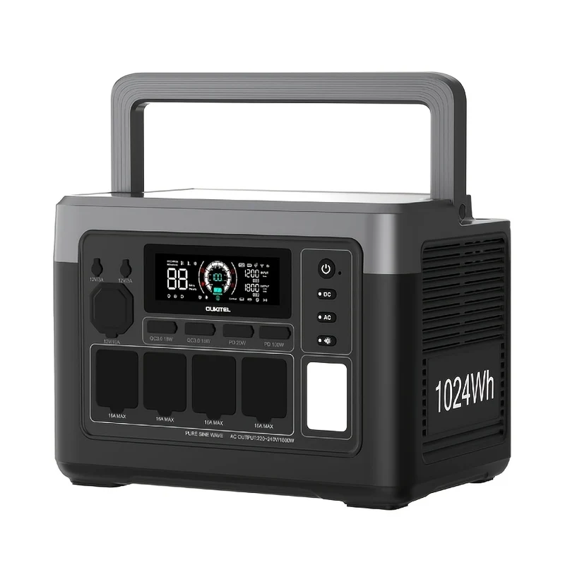 Power Station – Solar Generator – Solar Battery Charger – Travel Power Backup – Emergency Power Supply – LiFePO4 Batterij – 2200W AC Uitgang – Compact & Draagbaar