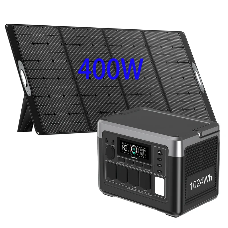 Draagbare Zonne-Generator – Powerstation – Solar Generator – Noodstroom – Camping Accu – 1024Wh Capaciteit – Snelle Oplaadfunctie 0-80% in 45 Min