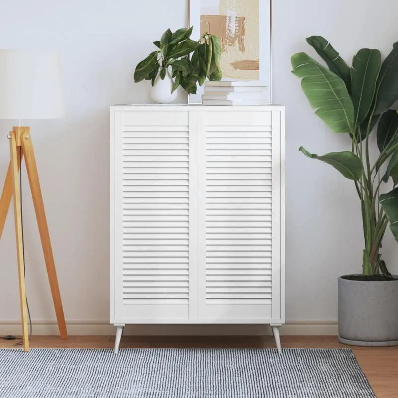 Opbergkast – Bergkast – Kast – Meubel – Opbergrek – Wit – Set van 2 – Stevig en Duurzaam – Afsluitbaar met Slot – 99,3x39,4 cm