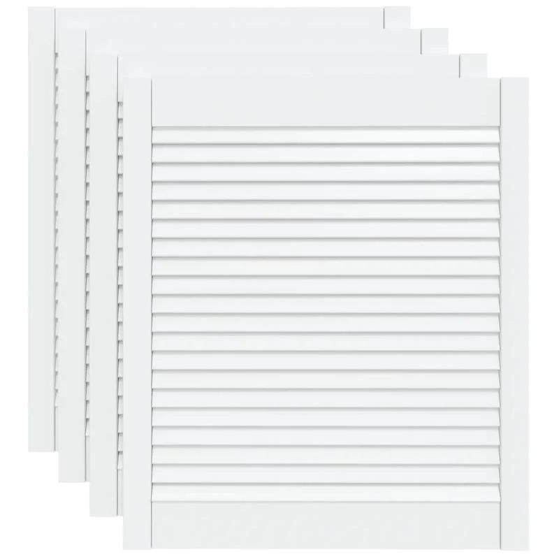 Opbergkast – Opbergkastje – Opbergrek – Bergkast – Opbergmeubel – Set van 4 – Wit – 69 x 59,4 cm – Slotfunctie – Duurzaam materiaal