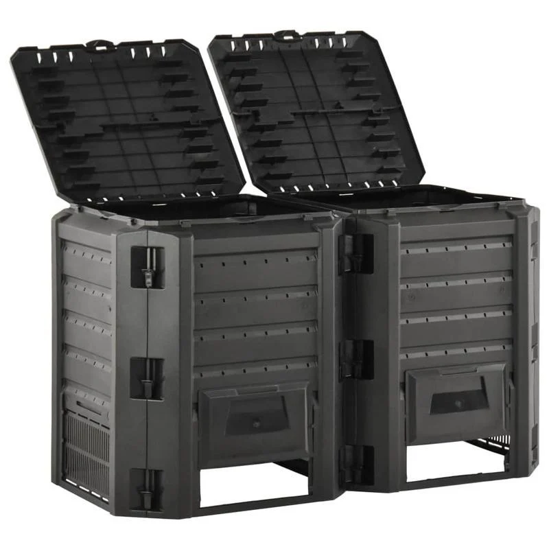 Compostbak – Compostvat – Compostemmer – Tuincomposter – Compostcontainer – 800 Liter Capaciteit – Duurzaam Weerbestendig Polypropyleen
