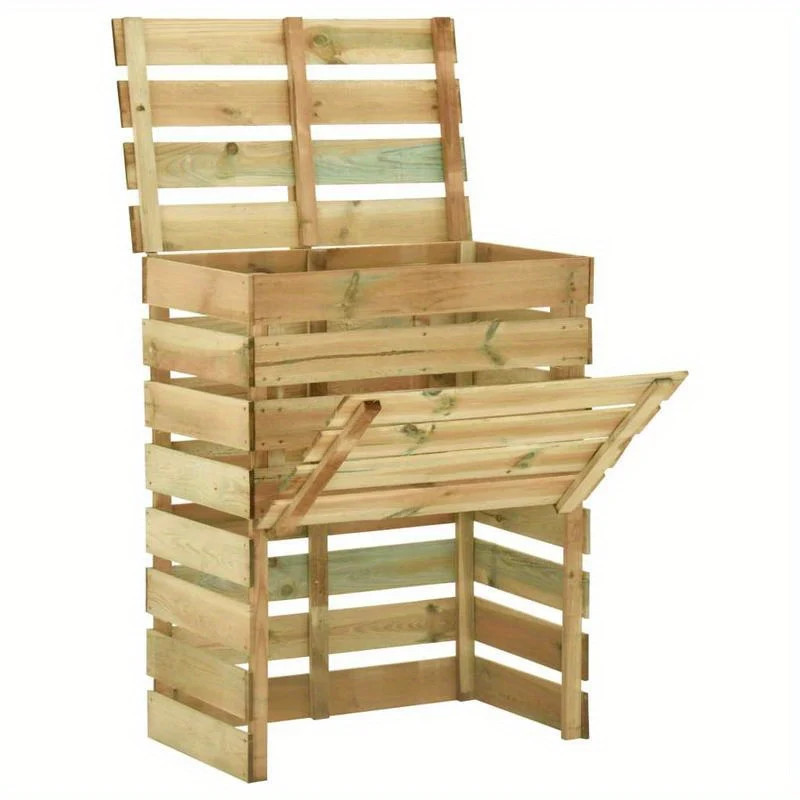 Compostbak – Compostvat – Composter – Compostemmer – Wormenbak – Geïmpregneerd Grenenhout – 80x50x100 cm – Weerbestendig & Stevig