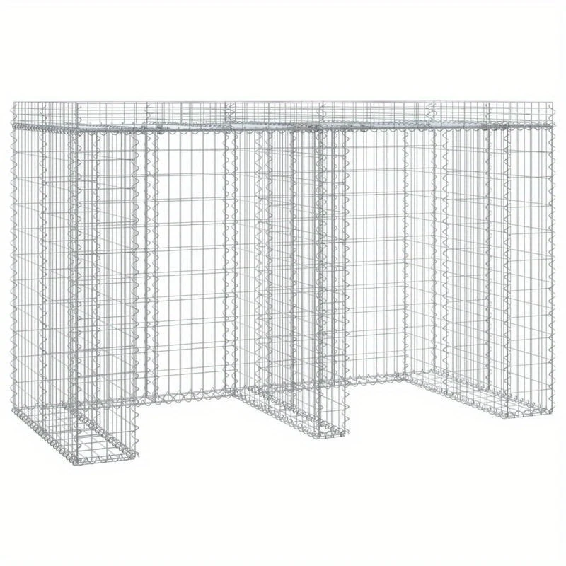 Afvalbak – Vuilnisbak – Prullenbak – Afvalcontainer – Afvalton – Gegalvaniseerd Staal – Weerbestendig & Groot Formaat 192x91x120 cm