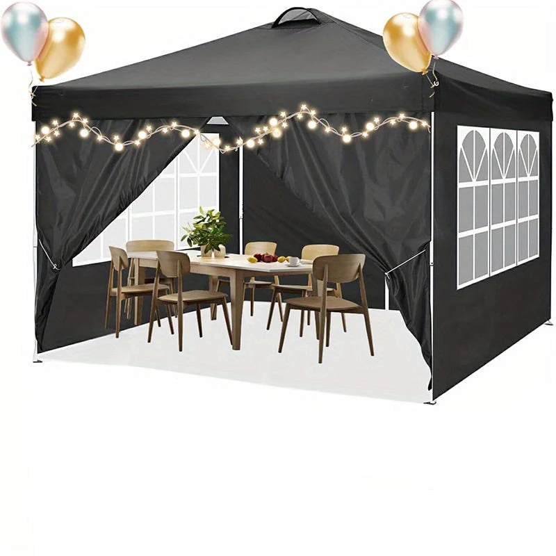 Partytent – Paviljoen – Easy-up Tent – Vouwtent – Schaduwtent – Waterdicht – UPF50+ Bescherming – 3x3m – Verstelbare Hoogte – Luchtventilatie – Inclusief Zandzakken en Draagtas